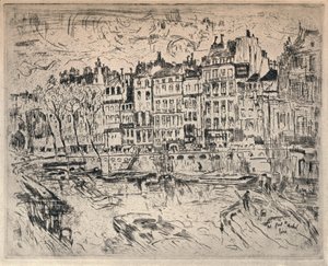Cerca del Pont St Michel, 1915 de John Marin