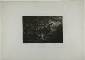 Cristo Tentado en el Desierto de John Martin