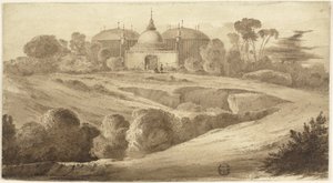 Paisaje oriental fantástico de John Martin
