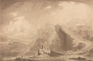 Josué ordena al Sol que se detenga de John Martin