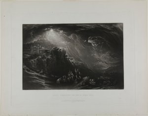 Josué ordenando al sol que se detenga, de Ilustraciones de la Biblia de John Martin