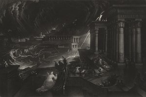Séptima plaga, c.1824 (mezzotinta) de John Martin