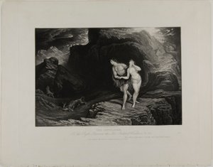 La expulsión, de Ilustraciones de la Biblia de John Martin