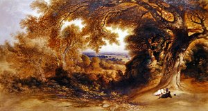 Vista cerca de Pembroke Lodge, Richmond Park de John Martin