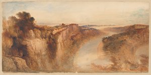 Vista en el río Wye, mirando hacia Chepstow de John Martin