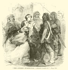 Ilustración para Historia de dos ciudades de Charles Dickens