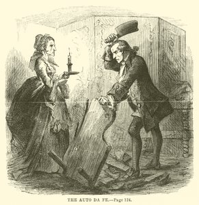 Ilustración de Historia de dos ciudades de Charles Dickens