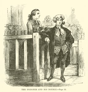 Ilustración de Historia de dos ciudades de Charles Dickens