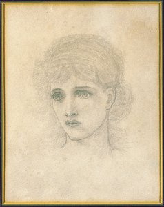 Cabeza de una mujer de John Melhuish Strudwick
