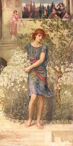 Mi amado ha bajado a su jardín, del Cantar de los Cantares de John Melhuish Strudwick
