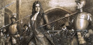 El duque con gusto por la traición, duque de Marlborough (gouache sobre papel)