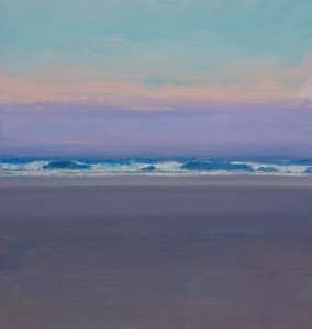 Olas al atardecer de John Miller