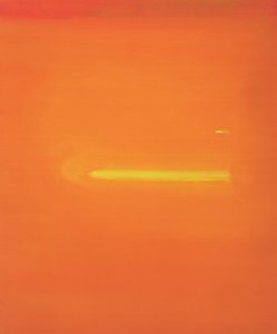 Interior naranja con figura, 2000 de John Miller