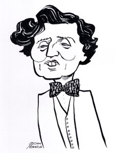 Alban Berg, caricatura - Compositor austriaco, 9 de febrero de 1885 - 24 de diciembre de 1935 de John Minnion