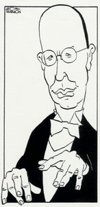 Prokofiev con las manos sobre el teclado por John Minnion de John Minnion