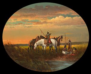 Una parada en la pradera para fumar, c.1870 de John Mix Stanley