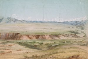 Pradera Big Hole desde el norte de John Mix Stanley
