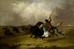 Caza de búfalos en las praderas del suroeste, 1845 de John Mix Stanley