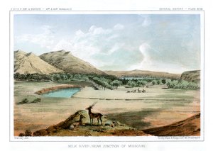 Río Milk, cerca de la confluencia con el Missouri, 1856