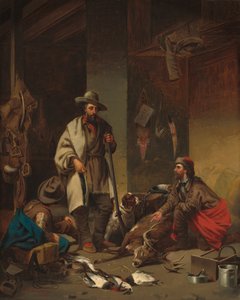 La cabaña del trampero, 1858 de John Mix Stanley