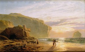 Frente a la Costa de Cornualles, o Trebariwith Strand de John Mogford