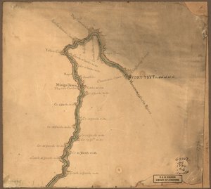 (Mapa del río Ohio desde Fort Pitt. LOC gm71002315