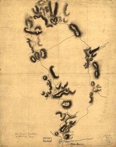 Expedición del gobernador Tryon a Danbury, 1777. LOC gm71000884