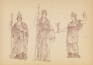 Traje femenino de la Antigua Grecia (litografía) de John Moyr Smith
