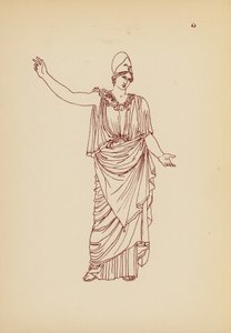 Traje femenino de la Antigua Grecia (litografía) de John Moyr Smith