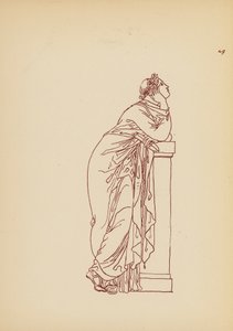 Traje femenino de la Antigua Grecia (litografía) de John Moyr Smith