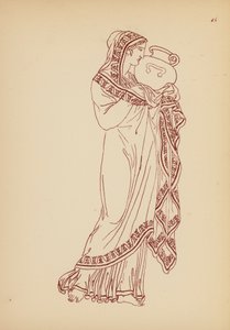 Traje femenino de la Antigua Grecia (litografía) de John Moyr Smith