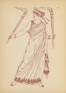 Traje femenino de la Antigua Grecia (litografía) de John Moyr Smith