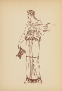 Traje femenino de la Antigua Grecia (litografía) de John Moyr Smith