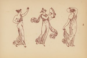Traje femenino de la Antigua Grecia (litografía) de John Moyr Smith