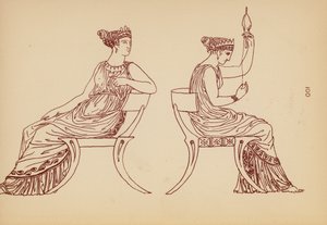 Traje femenino de la Antigua Grecia (litografía) de John Moyr Smith