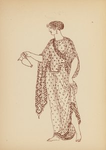 Traje femenino de la Antigua Grecia (litografía) de John Moyr Smith