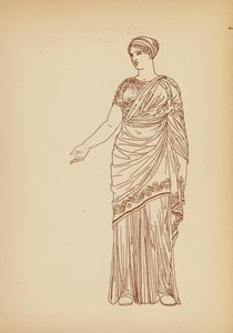 Traje femenino de la Antigua Grecia (litografía) de John Moyr Smith