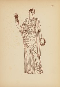 Traje femenino de la Antigua Grecia (litografía) de John Moyr Smith