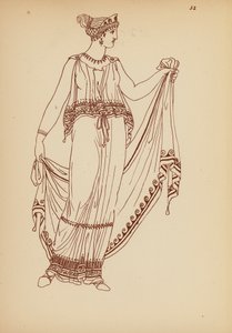 Traje femenino de la Antigua Grecia (litografía) de John Moyr Smith