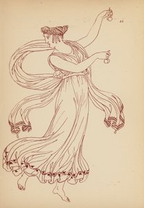 Traje femenino de la Antigua Grecia (litografía) de John Moyr Smith