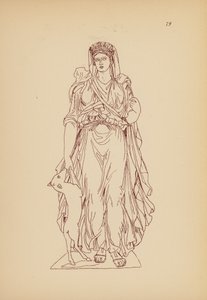 Traje femenino de la Antigua Grecia (litografía) de John Moyr Smith