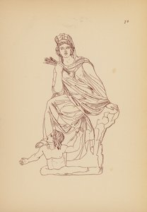 Traje femenino de la Antigua Grecia (litografía) de John Moyr Smith