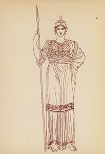 Traje femenino de la Antigua Grecia (litografía) de John Moyr Smith