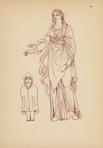 Traje femenino de la Antigua Grecia (litografía) de John Moyr Smith
