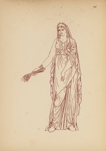 Traje femenino de la Antigua Grecia (litografía) de John Moyr Smith