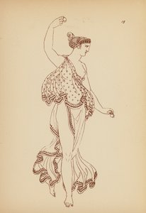 Traje femenino de la Antigua Grecia (litografía) de John Moyr Smith