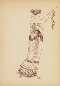 Traje femenino de la Antigua Grecia (litografía) de John Moyr Smith