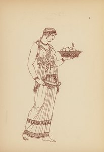 Traje femenino de la Antigua Grecia (litografía) de John Moyr Smith