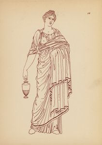 Traje femenino de la Antigua Grecia (litografía) de John Moyr Smith