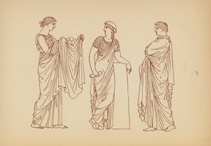 Traje femenino de la Antigua Grecia (litografía) de John Moyr Smith